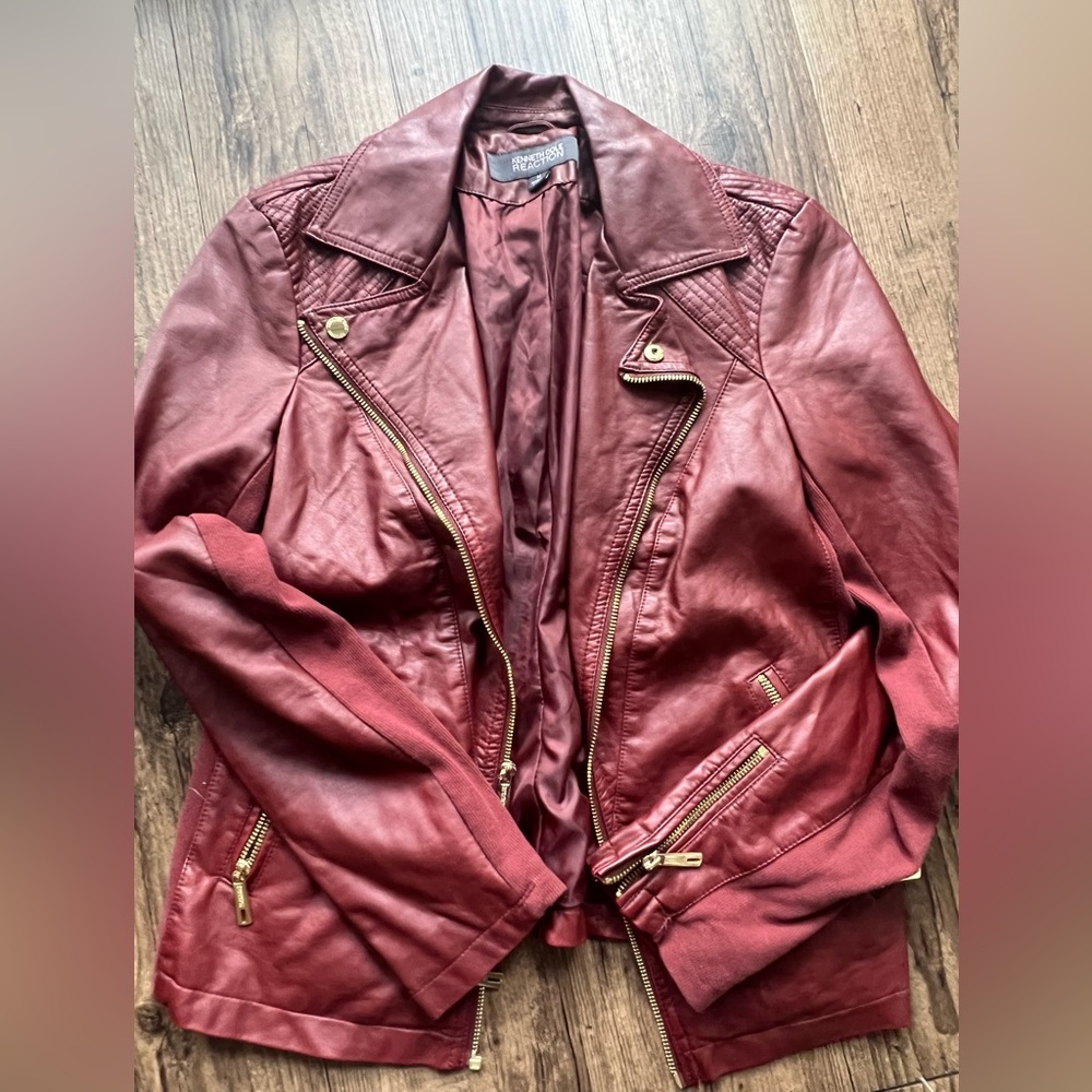 Kenneth Cole Reaction Womens Leather Jacket